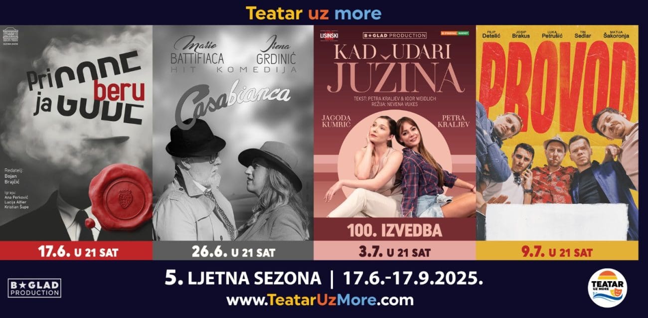 TEATAR UZ MORE Nikad veći interes publike! Prva izvedba već skoro rasprodana