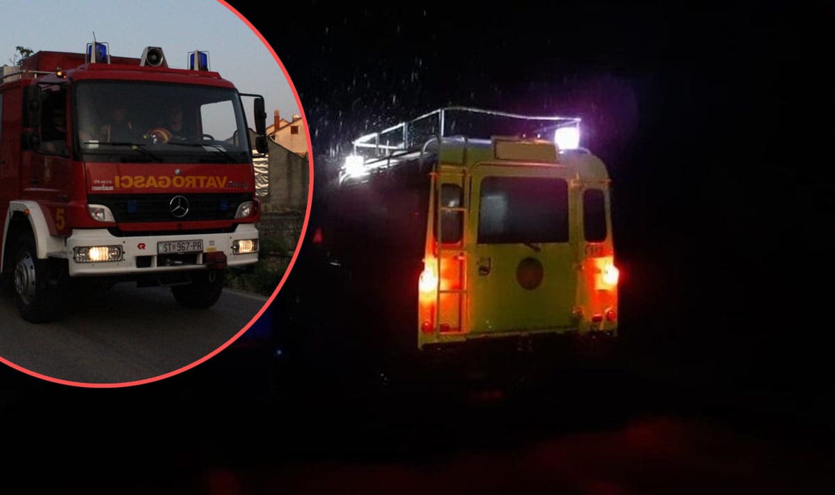 Večeras se odvijala prava utrka s vremenom nadomak Omiša: Zatražena hitna intervencija vatrogasaca, medicinske pomoći...